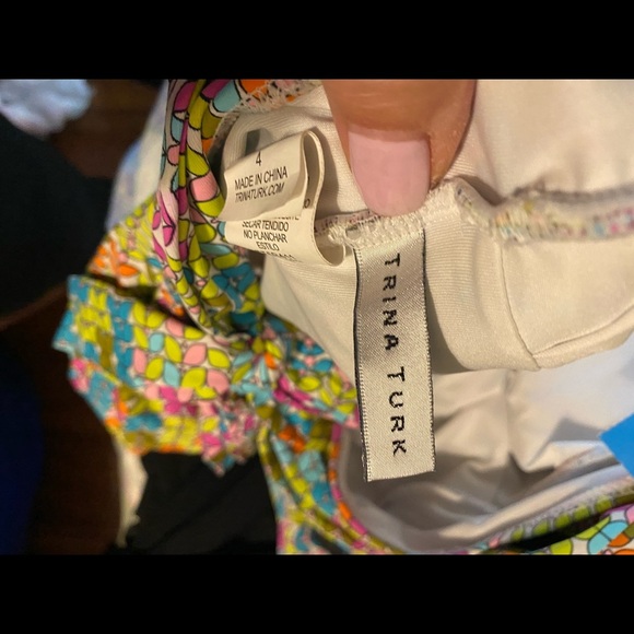 Trina Turk Tuvalu crisscross multi print s… - Picture 8 of 8